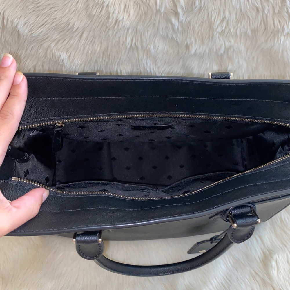 SOLD Kate Spade large black satchel/shoulder bag - Picture 9 of 15